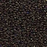 11/0 Miyuki Seed Beads Brown Opaque Iris #0458